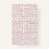 複雑鮮やかな幾何学的なモットを特徴とする敷物 バッジ (裏面)