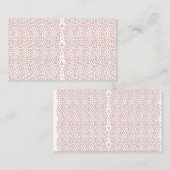 複雑鮮やかな幾何学的なモットを特徴とする敷物 名刺 (正面/裏面)