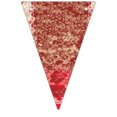 複雑鮮やか伝統的なフロを織り交ぜた織物 バンティングフラッグ (第1の旗)