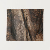 褐色と灰色の岩の形成 タペストリー (正面(横))
