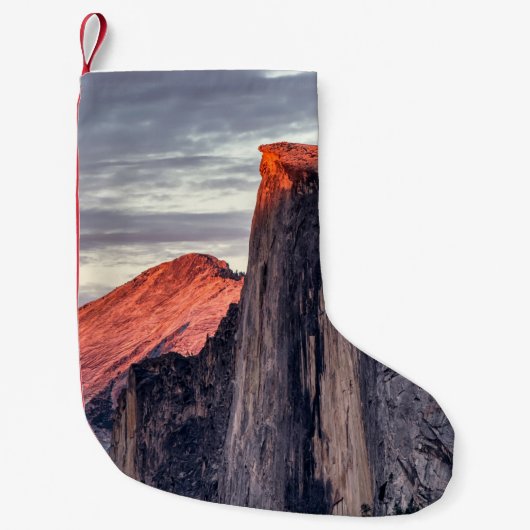 褐色と黒色の岩層 スモールクリスマスストッキング (正面)