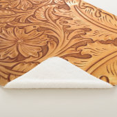 褐色のカウボーイファッション西素朴皮 シェルパブランケット (3/4)