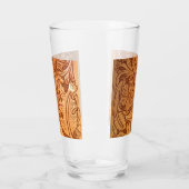 褐色のカウボーイファッション西素朴皮 タンブラーグラス (左)