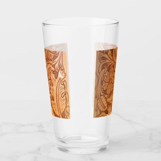 褐色のカウボーイファッション西素朴皮 タンブラーグラス (右)