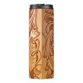 褐色のカウボーイファッション西素朴皮 タンブラー (裏面)