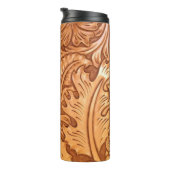 褐色のカウボーイファッション西素朴皮 タンブラー (回転右)