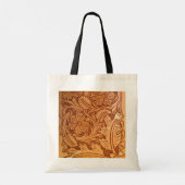 褐色のカウボーイファッション西素朴皮 トートバッグ (裏面)