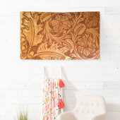 褐色のカウボーイファッション西素朴皮 横断幕 (インサイチュ)