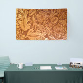 褐色のカウボーイファッション西素朴皮 横断幕 (トレードショー)