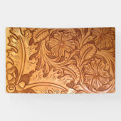 褐色のカウボーイファッション西素朴皮 横断幕 (横)