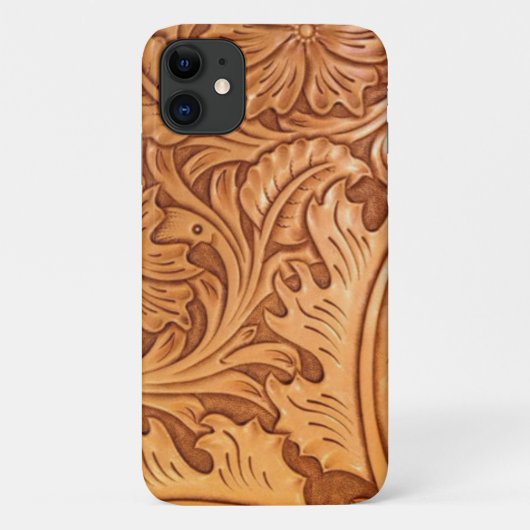 褐色のカウボーイファッション西素朴皮 Case-Mate iPhoneケース (裏面)