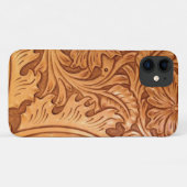 褐色のカウボーイファッション西素朴皮 Case-Mate iPhoneケース (裏面(横))