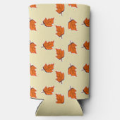 褐色のドライ葉ーパタン スリム缶クーラー (裏面)