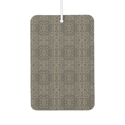 褐色のヘビの皮膚パターン | カーエアーフレッシュナー (正面)