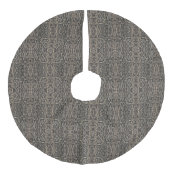 褐色のヘビの皮膚パターン | フェイクリネンツリースカート (正面)