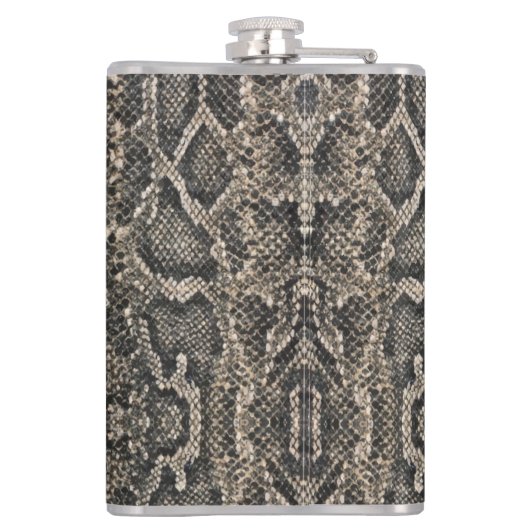 褐色のヘビの皮膚パターン | フラスク (裏面)