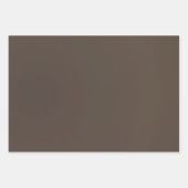 褐色の素朴無地のなグラデーション ラッピングペーパーシート (正面)