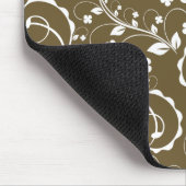 褐色フローラ マウスパッド (コーナー)