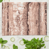 褐色ベピモダンア焦げオレンジ色の花崗岩 キッチンタオル (折り畳み)