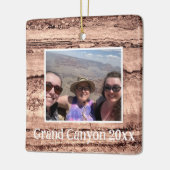 褐色ベピモダンア焦げオレンジ色の花崗岩 セラミックオーナメント (左)