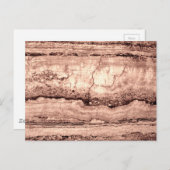 褐色ベピモダンア焦げオレンジ色の花崗岩 ポストカード (正面/裏面)