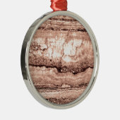 褐色ベピモダンア焦げオレンジ色の花崗岩 メタルオーナメント (右)