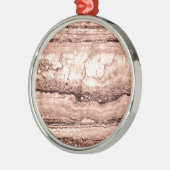 褐色ベピモダンア焦げオレンジ色の花崗岩 メタルオーナメント (左)