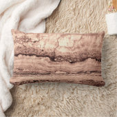 褐色ベピモダンア焦げオレンジ色の花崗岩 ランバークッション (ブランケット)