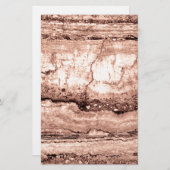褐色ベピモダンア焦げオレンジ色の花崗岩 便箋 (正面/裏面)