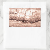 褐色ベピモダンア焦げオレンジ色の花崗岩 長方形シール (バッグ)