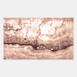 褐色ベピモダンア焦げオレンジ色の花崗岩 長方形シール