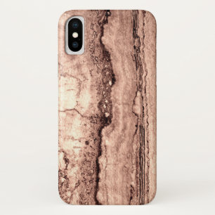 褐色ベピモダンア焦げオレンジ色の花崗岩 iPhone X ケース