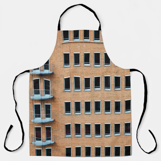 褐色レンガ壁建物 エプロン (正面)