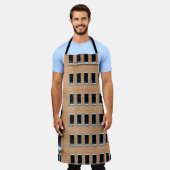 褐色レンガ壁建物 エプロン (着用した状態)