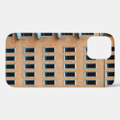 褐色レンガ壁建物 Case-Mate iPhoneケース (裏面 (横))