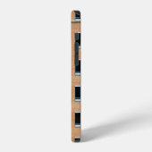 褐色レンガ壁建物 iPhoneケース (左側面)