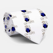 褐色及び白農家牛茶色の白牛農家 ネクタイ (ロール)