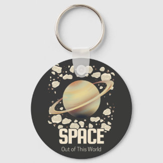 褐色土星惑星 キーホルダー