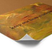 褐色土 ポスター (角)