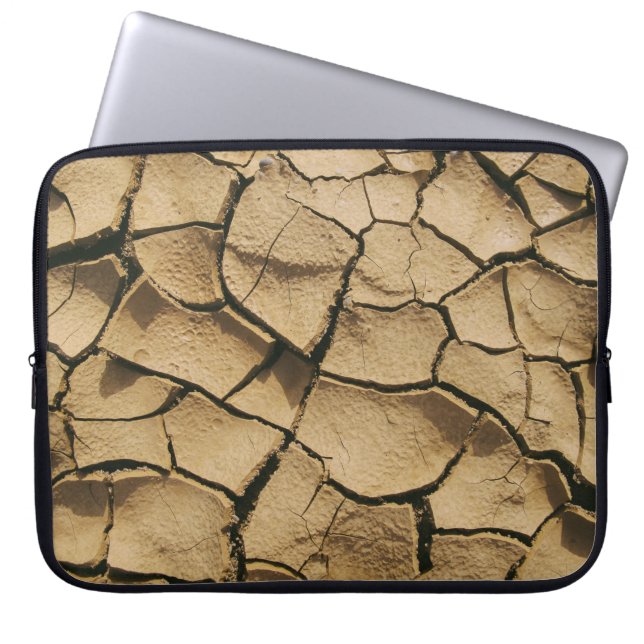 褐色土 ラップトップスリーブ (正面)