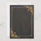 褐色大学の卒業 招待状 (裏面)