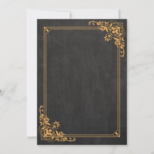 褐色大学の卒業 招待状 (裏面)