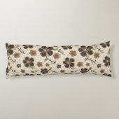 褐色天然花 ボディピロー (裏面)