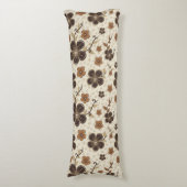 褐色天然花 ボディピロー (正面縦)