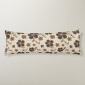 褐色天然花 ボディピロー (正面)