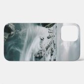 褐色岩と崖を囲む水体 Case-Mate iPhoneケース (裏面 (横))