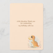 褐色恐竜テーマ サンキューカード (裏面)