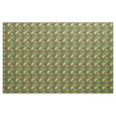 褐色熱帯花 ファブリック (ヤード)