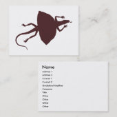 褐色爬虫類 名刺 (正面/裏面)