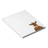 褐色牛農動物 ノートパッド (アングル)